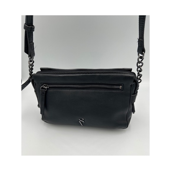 Simply Vera Vera Wang Handbags - Simply Vera Faux Leather‎ Crossbody Bag Chain Strap Zipper Pocket